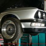 auf der Bühne in ganzer Pracht...BMW E28 535i mit Hartge und Schnitzer und BBS RS1 und vielen Gimmicks